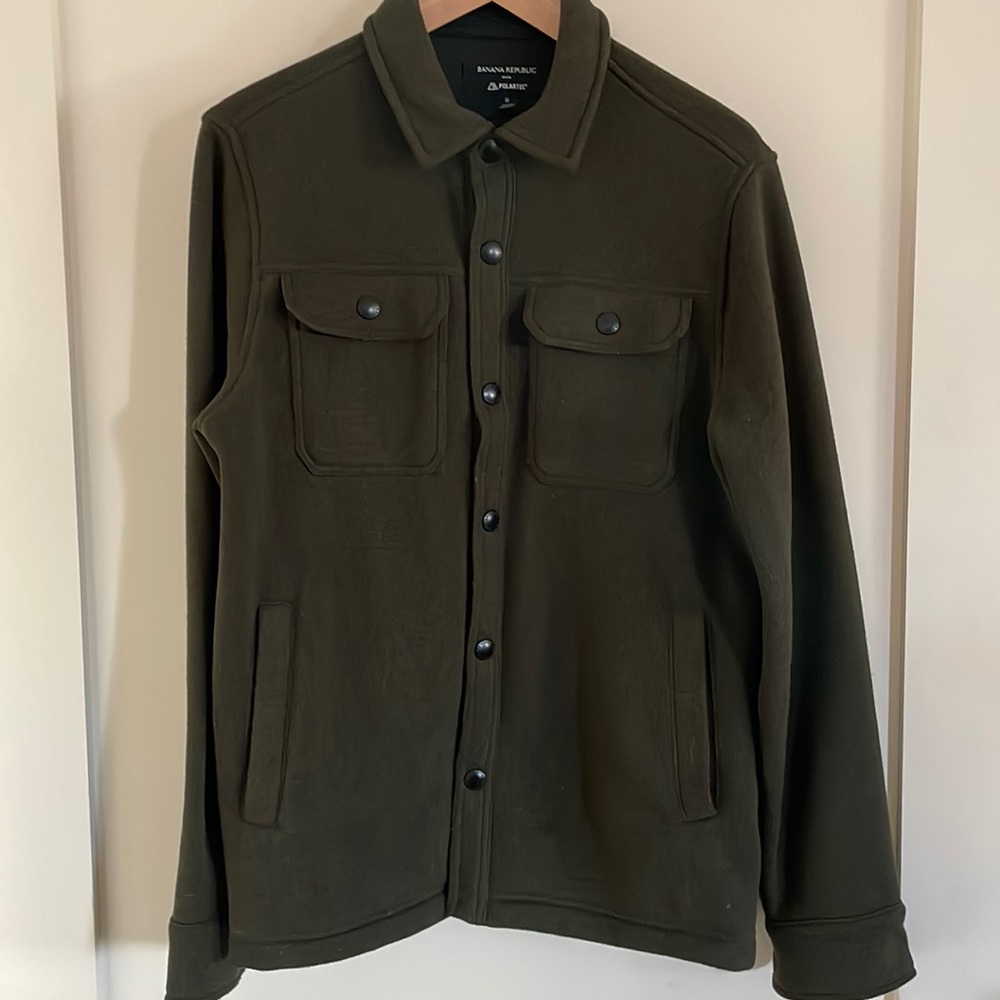 Banana Republic Polar Fleece Shirt Jacket Sz M